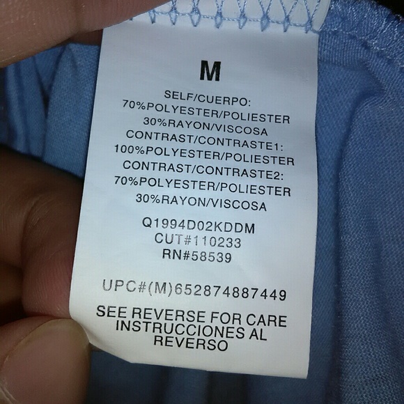 Speechless light blue Short Sleeve Top/Blouse - Picture 5 of 6